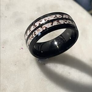 Stainless steel men’s unisex wedding band ring 7